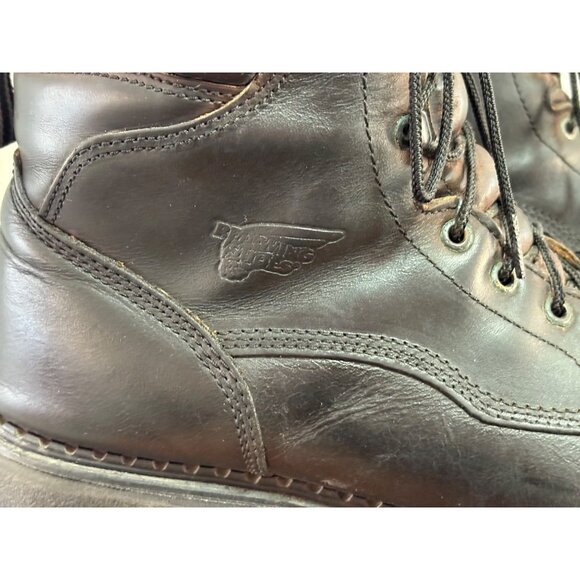 RED WING MENS WORK BLACK BOOTS LACE UP LEATHER SOFT TOE SIZE 13 D OIL RESISTANT - Picture 12 of 12